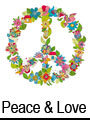 Dessin peace and laove